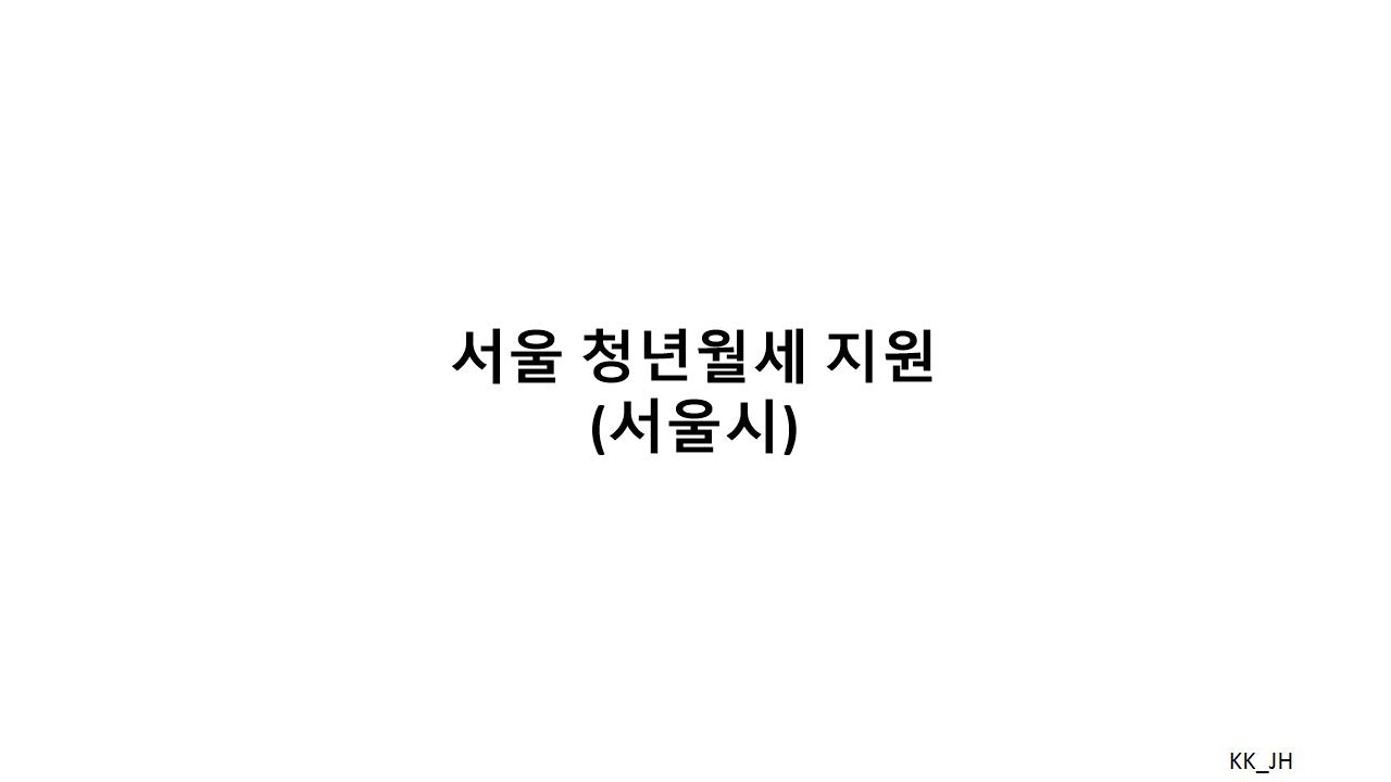 2025 서울시 청년 주거 안정 지원