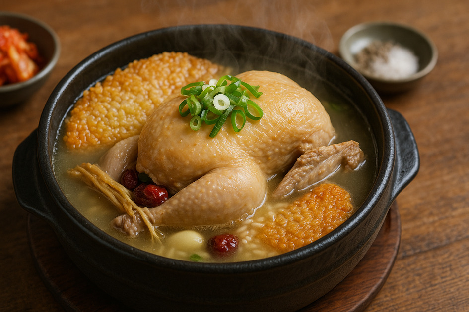 누릉지 백숙 이미지