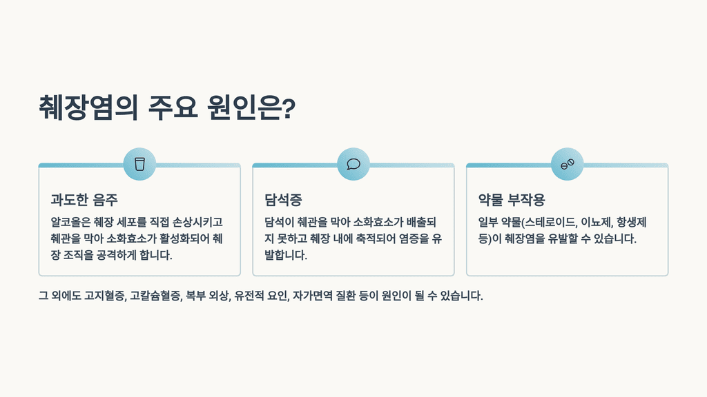 췌장염의 주요 원인은?
