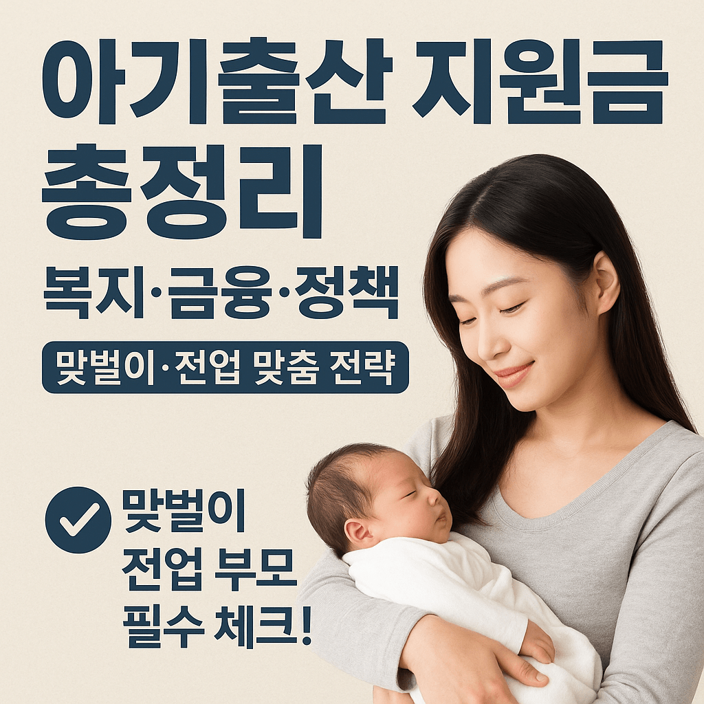 출산지원금 총정리