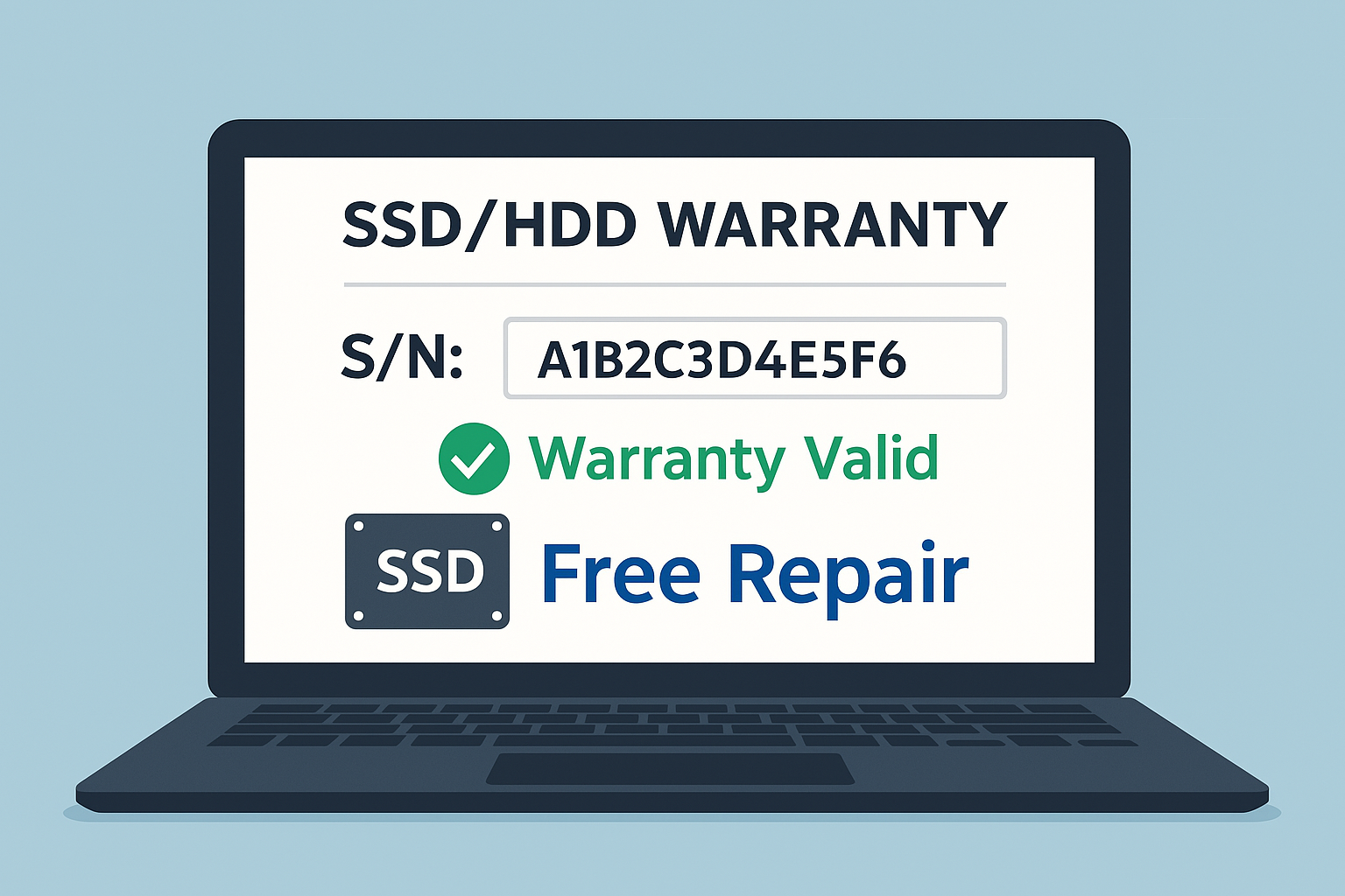 SSD / HDD 워런티 및 시리얼