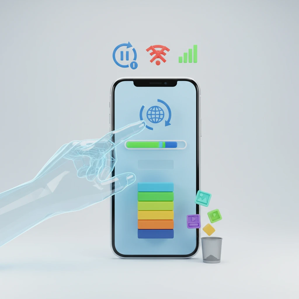 구글 플레이스토어 업데이트 대기 중 ..