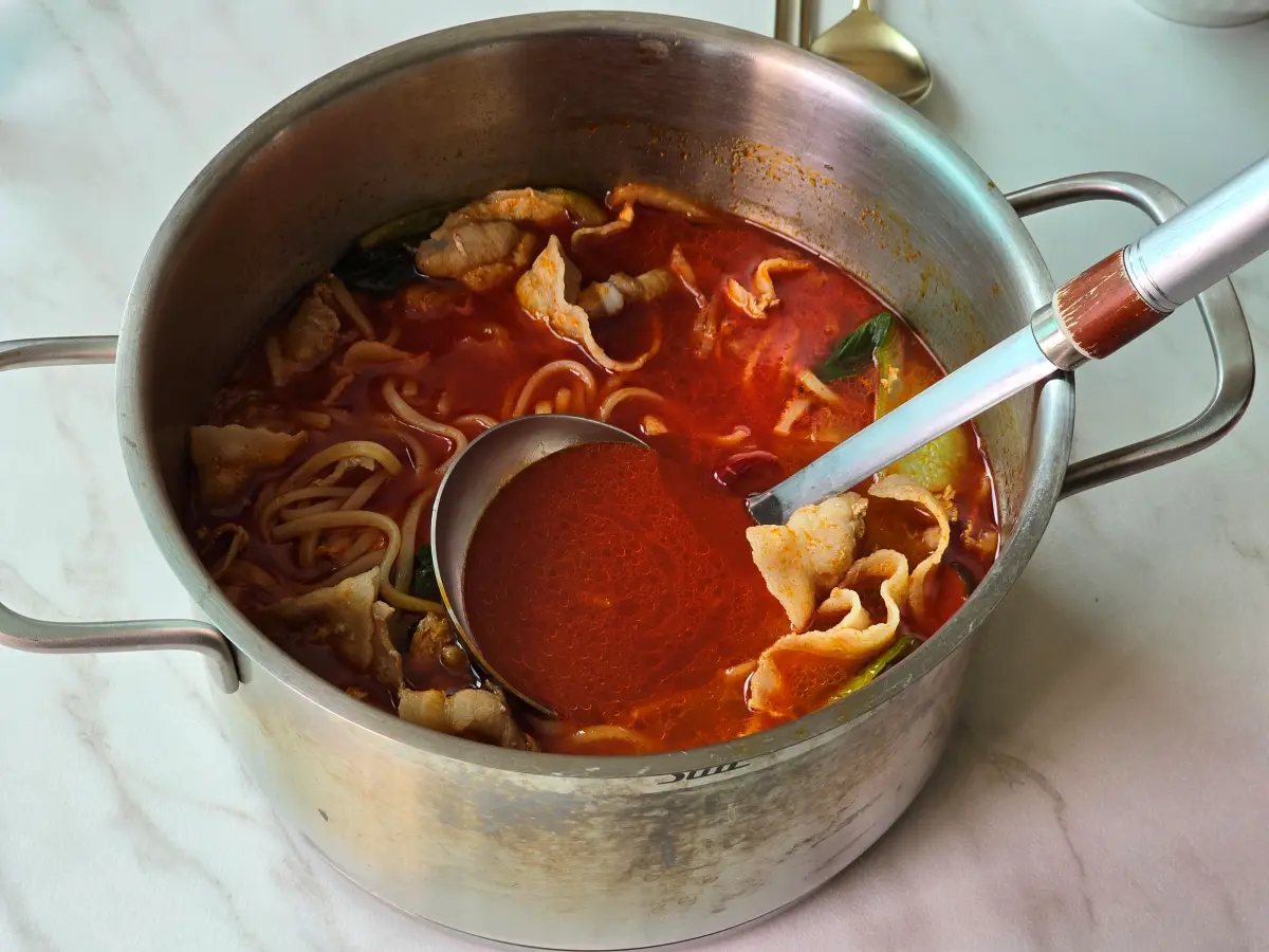 완성된 고메짬뽕