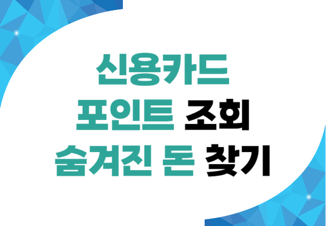 신용카드 포인트 조회