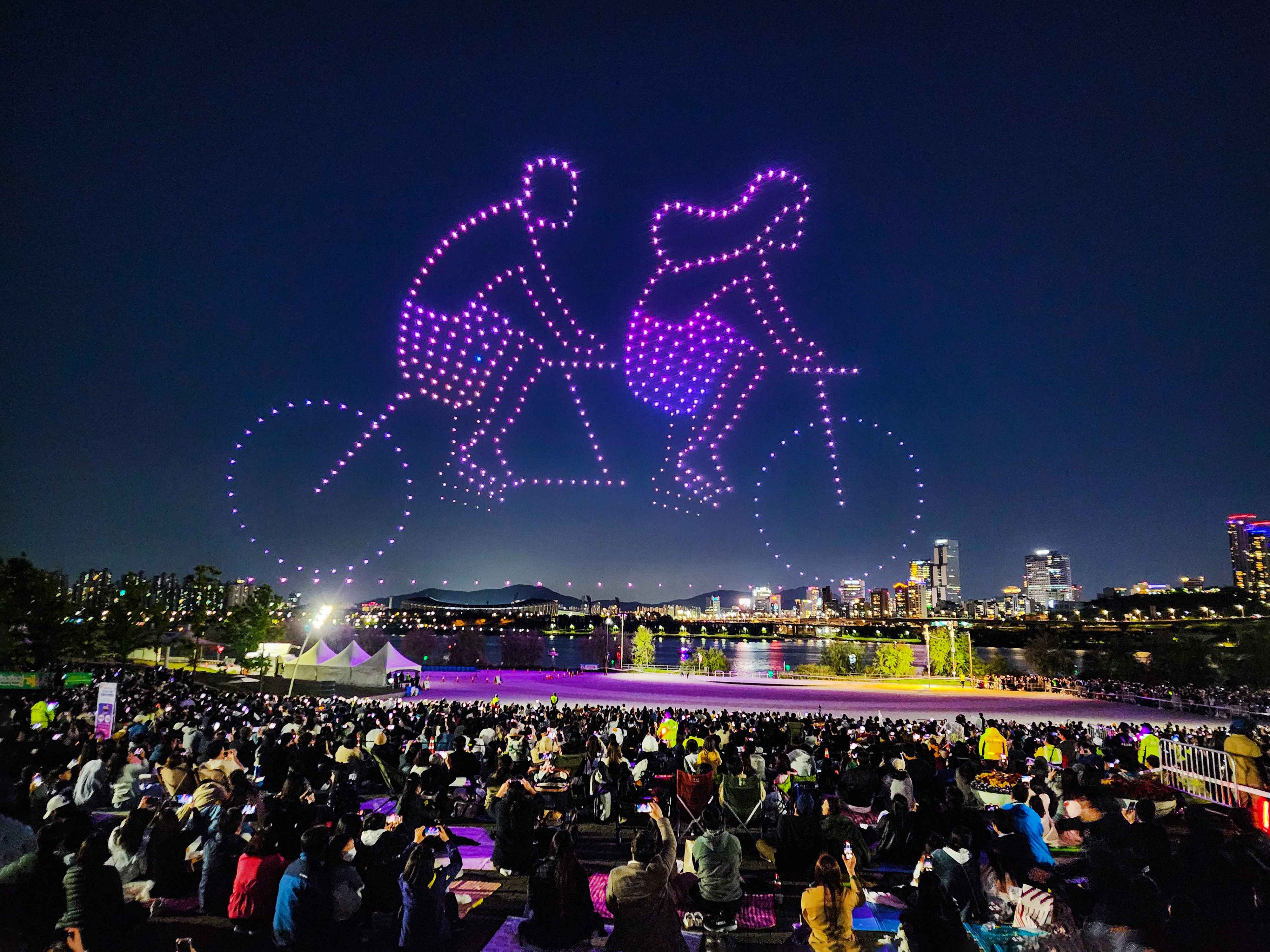 뚝섬한강공원 드론쇼