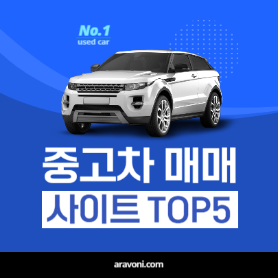 중고차 매매 사이트 TOP5, 이용방법, 주의사항