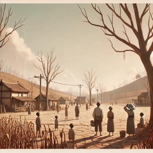 Scene 1: 가뭄에 시달리는 대구의 작은 마을