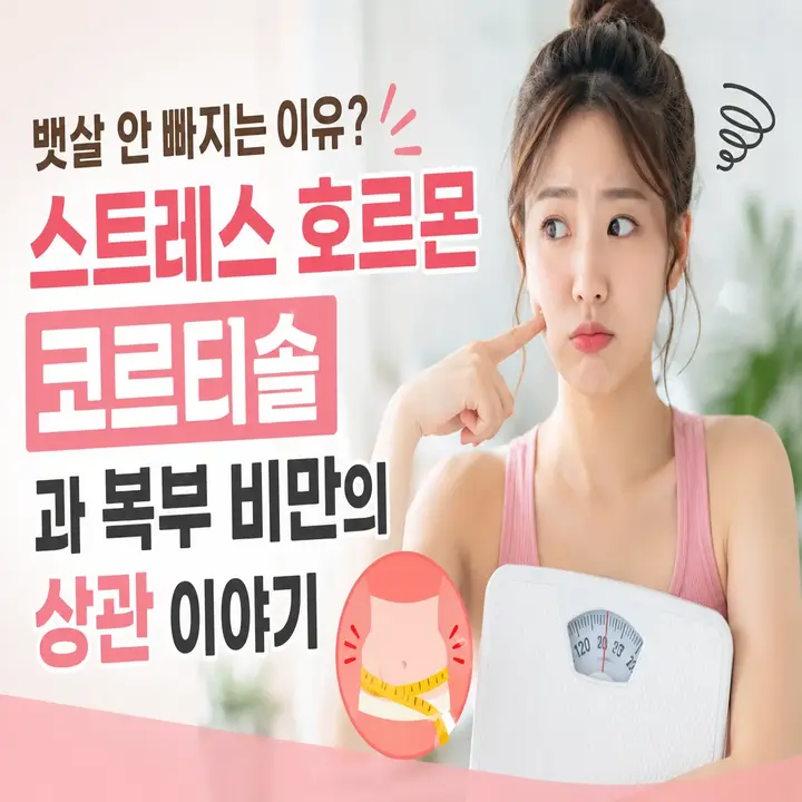 트레스 호르몬 코르티솔과 복부 비만의 상관 관계