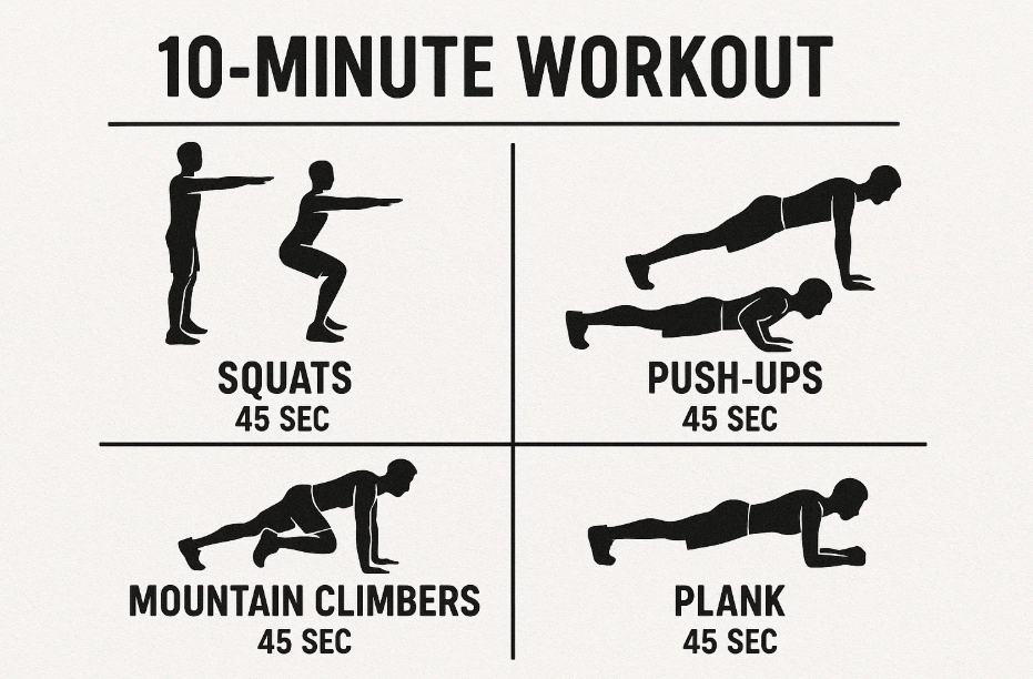 10분 운동 사진