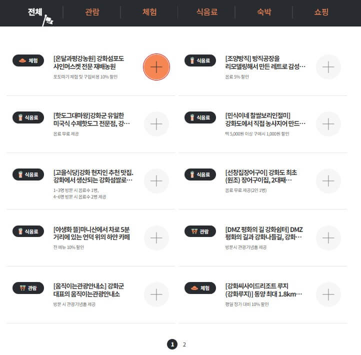 영역별 요약 혜택