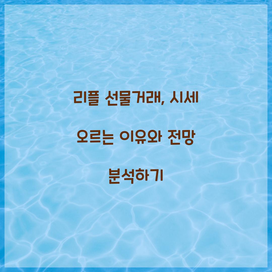 리플 선물거래