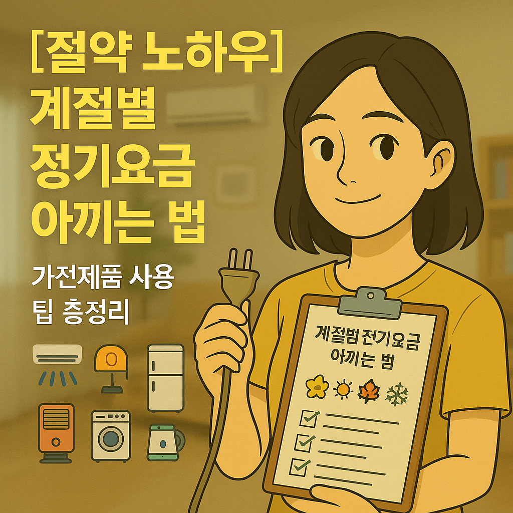 [절약 노하우] 계절별 전기요금 아끼는 법 ｜ 가전제품 사용 팁 총정리