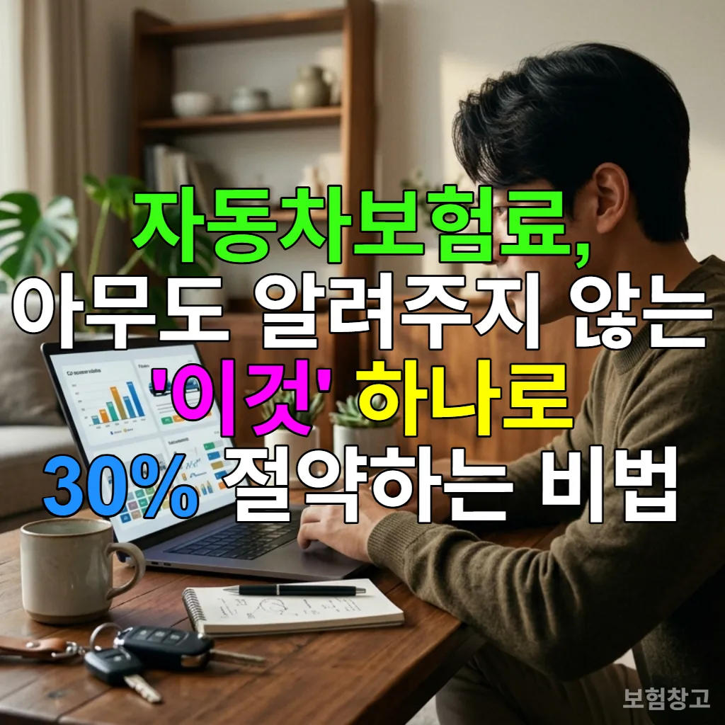 자동차보험료를 비교하며 절약 방법을 고민하는 한국인