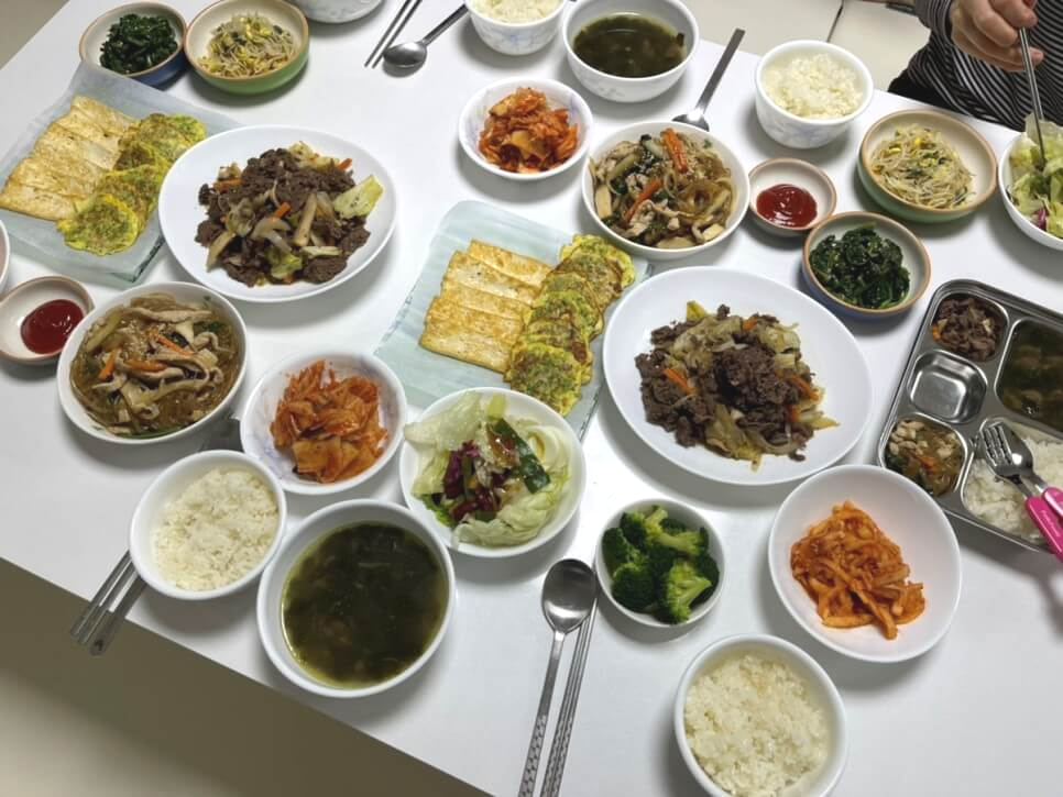 아기 생일파티 생일상 사진