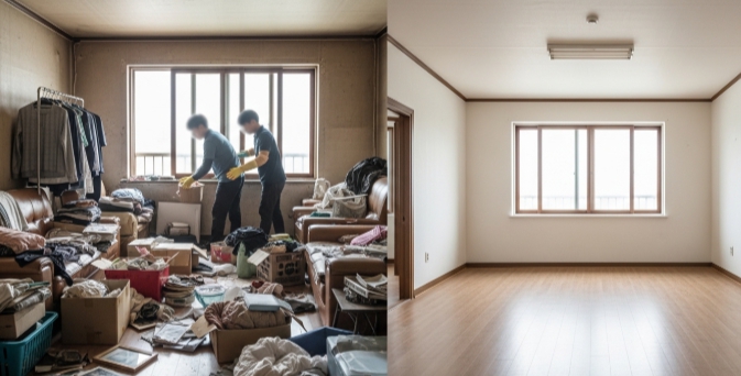 금산 고독사청소중