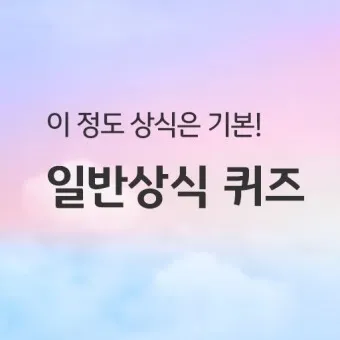 2025 기초상식 퀴즈 100선 모음_11