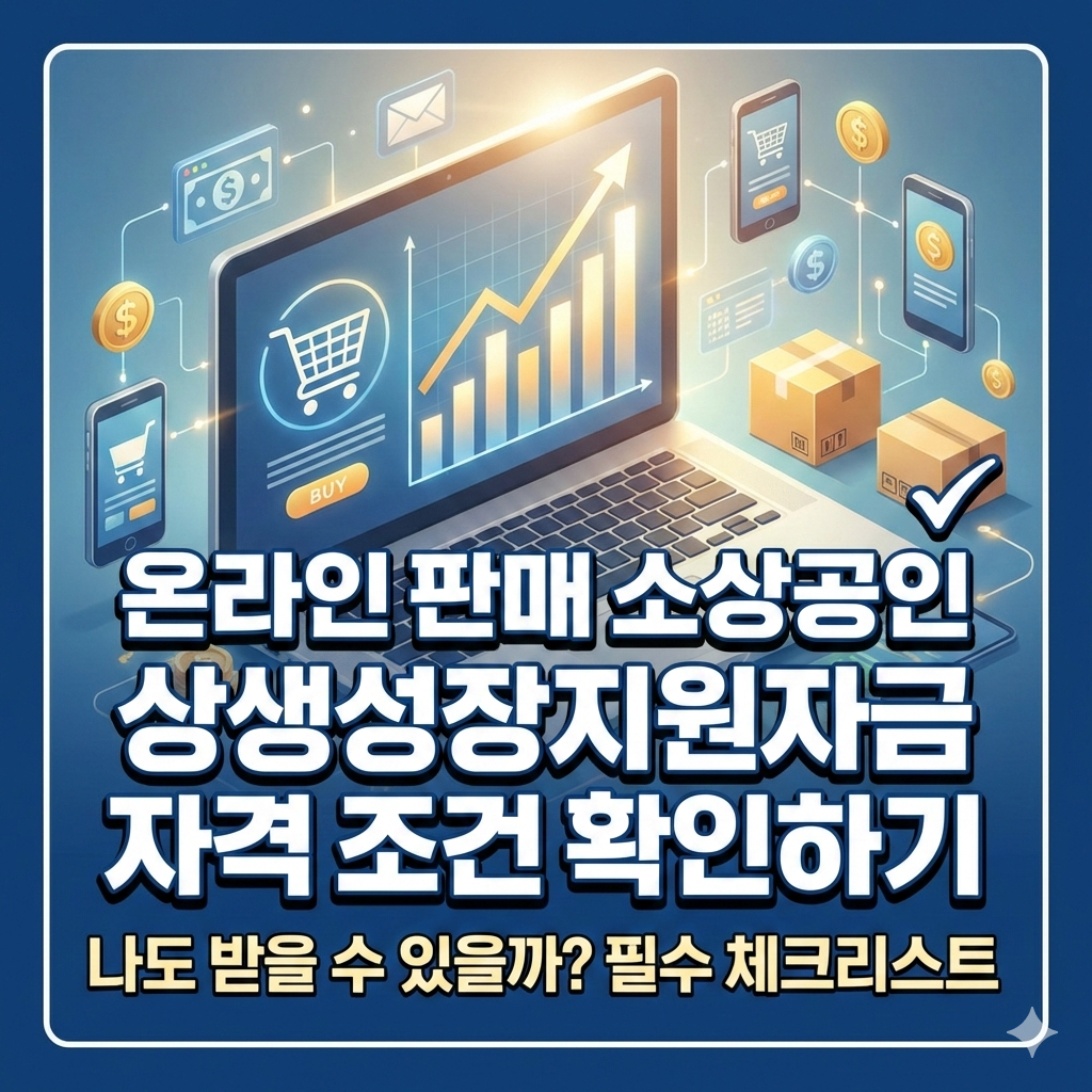 온라인 판매 소상공인 상생성장지원자금 자격 조건 나도 받을 수 있을까?