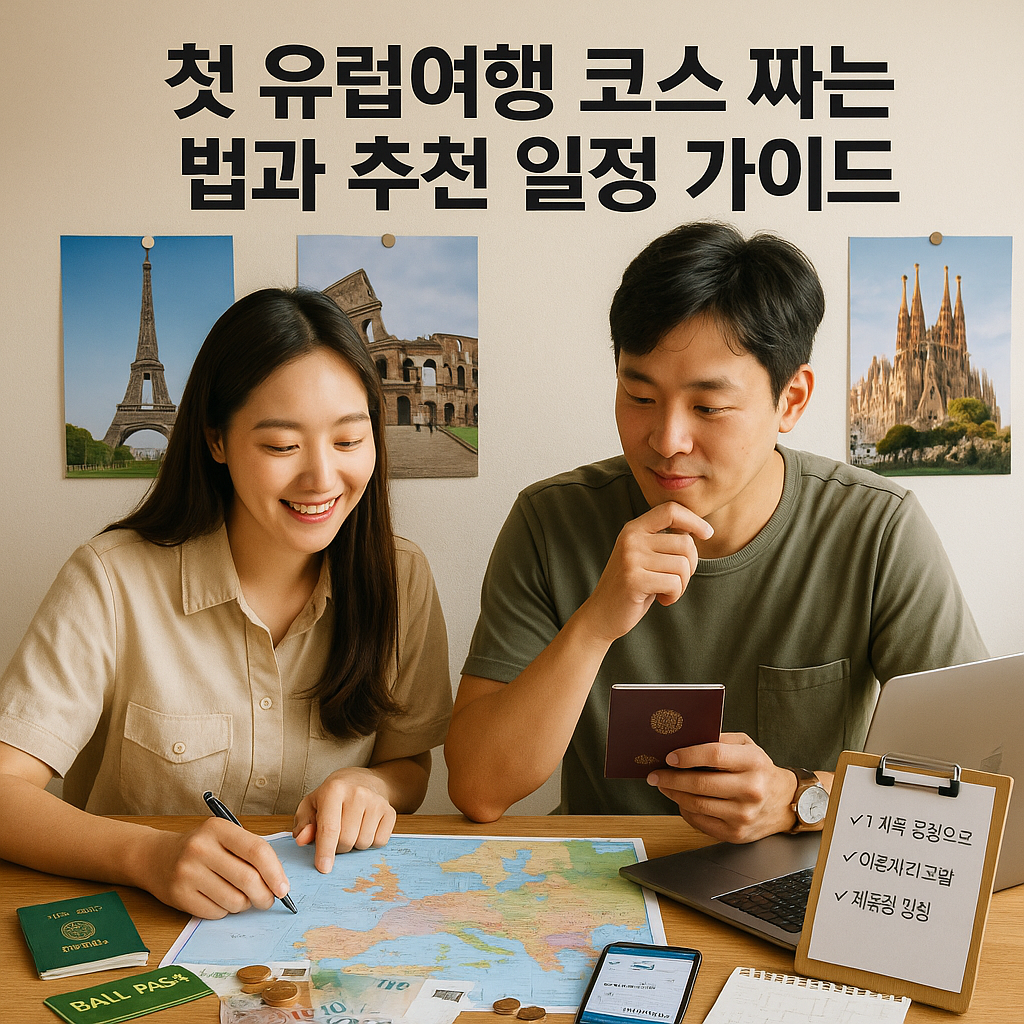 첫 유럽여행 코스 짜는 법과 추천 일정 가이드