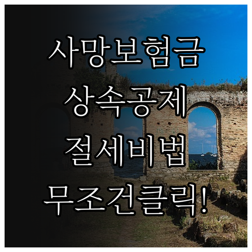 사망보험금 금융재산 상속공제 한도 및..