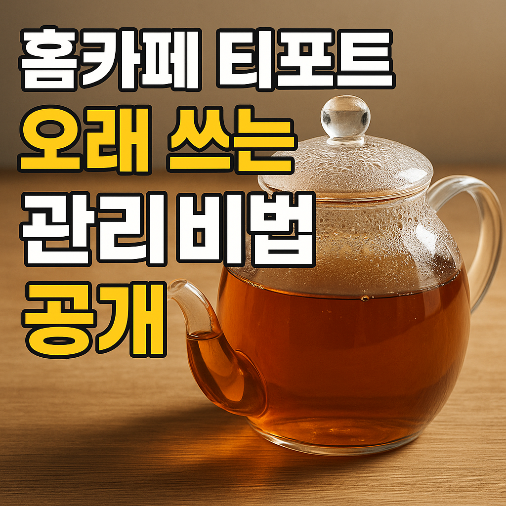 홈카페 티포트