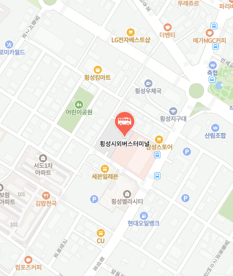 횡성시외버스터미널 위치