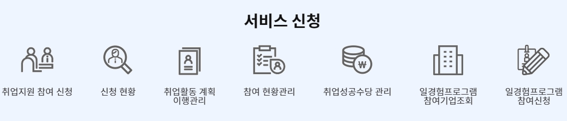 궁금한 점을 문의하거나 필요한 접수를 마무리하는 화면