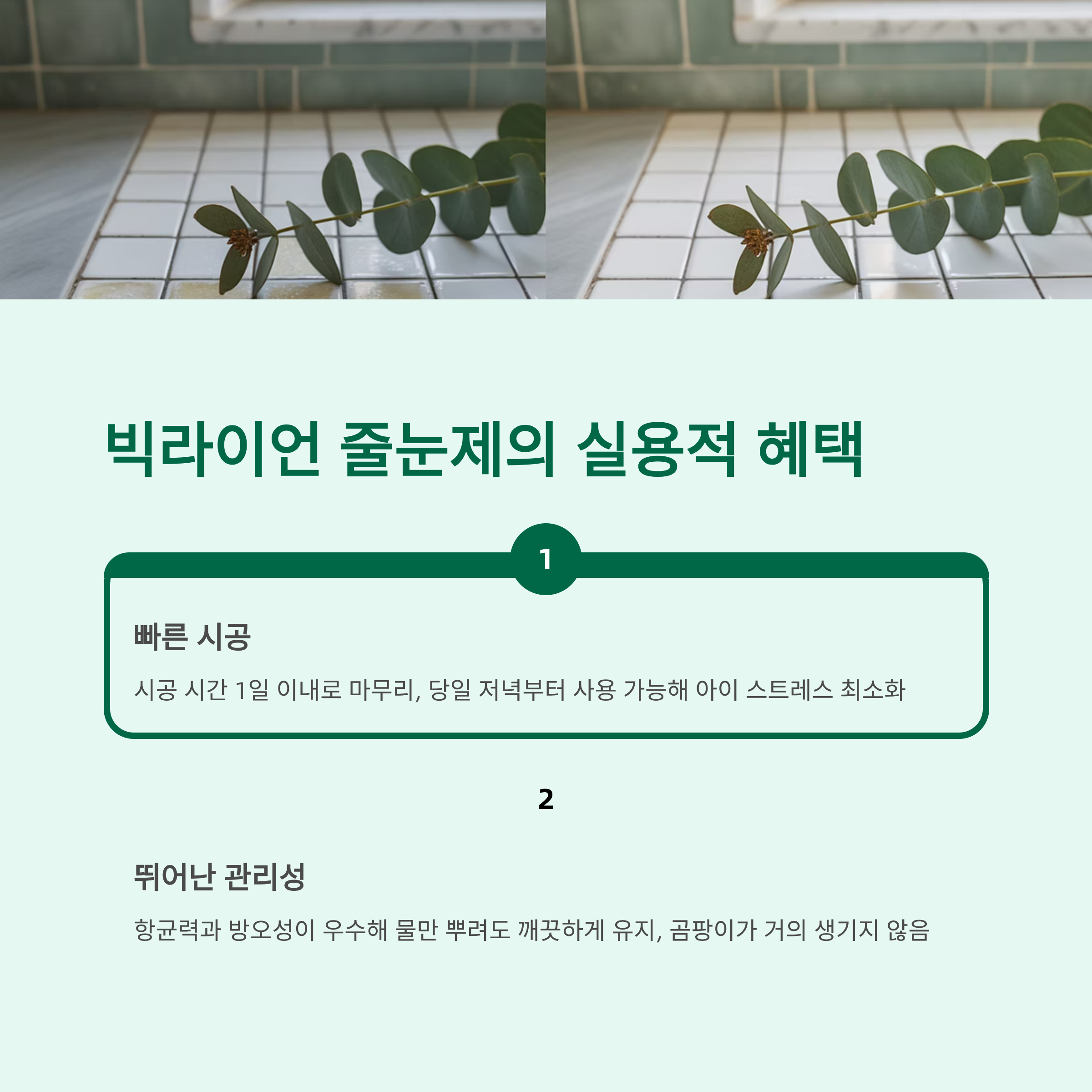 빅라이언 수소화에폭시 줄눈제