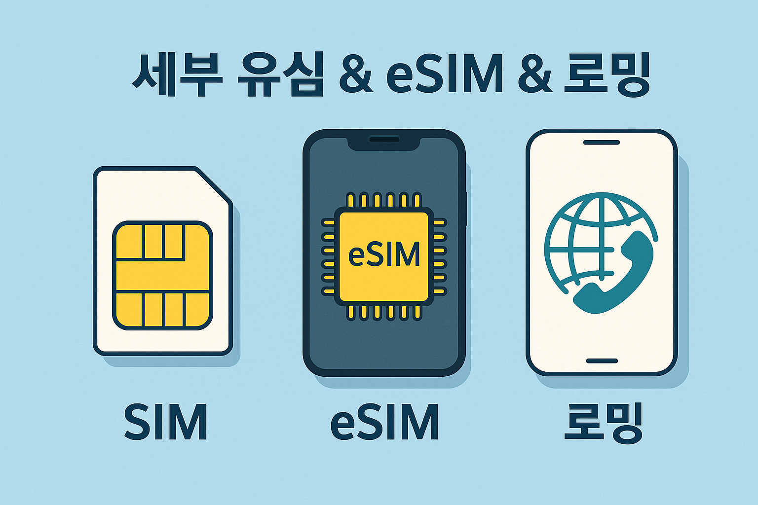 유심 vs 이심 vs 로밍