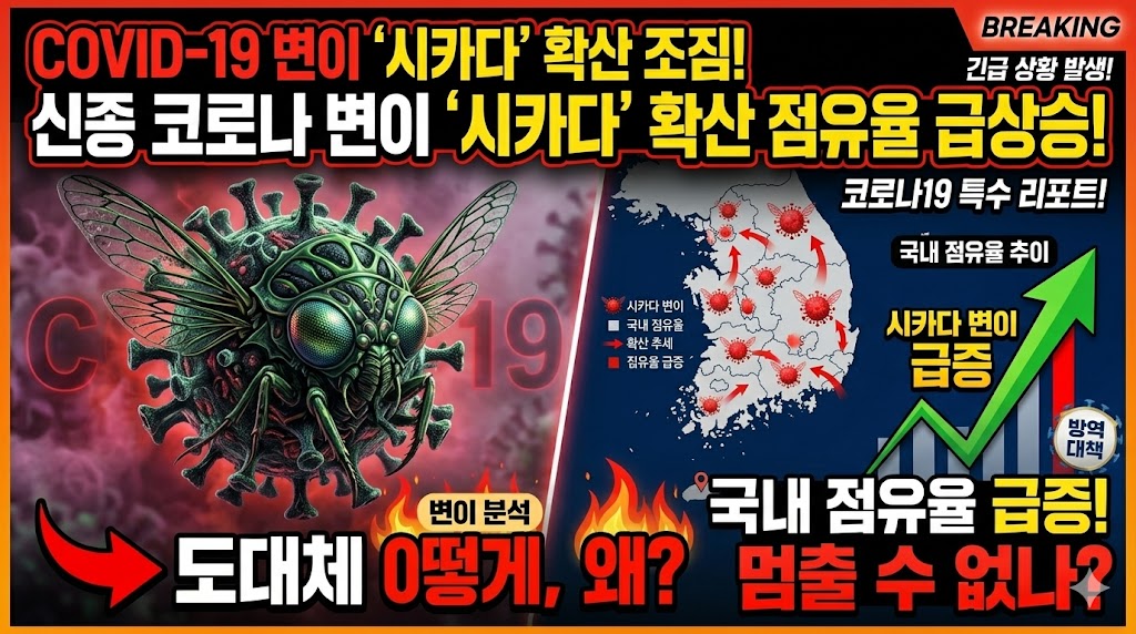코로나 변이 ‘시카다’ 확산 조짐
