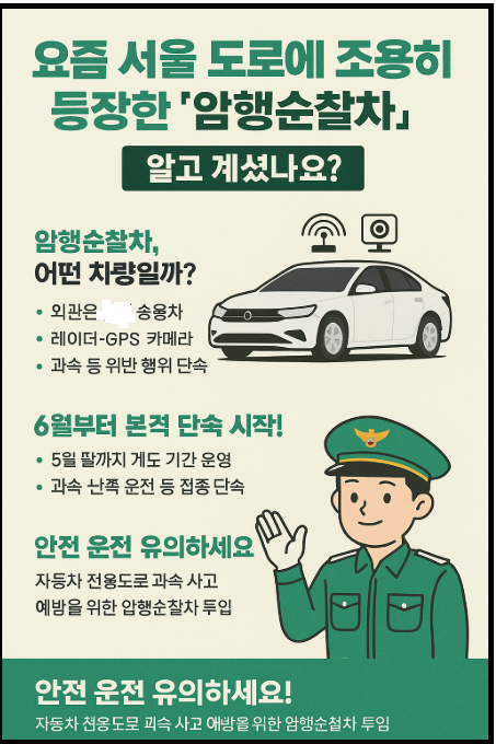 &quot;암행순찰차&quot; 홍보 포스터