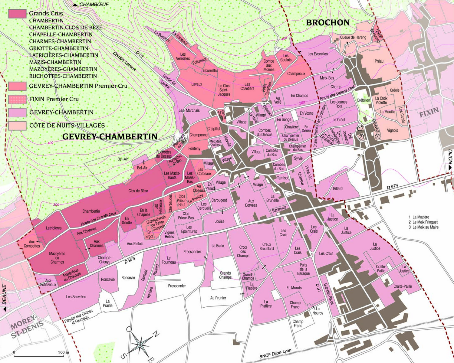 Gevrey-Chambertin 지도