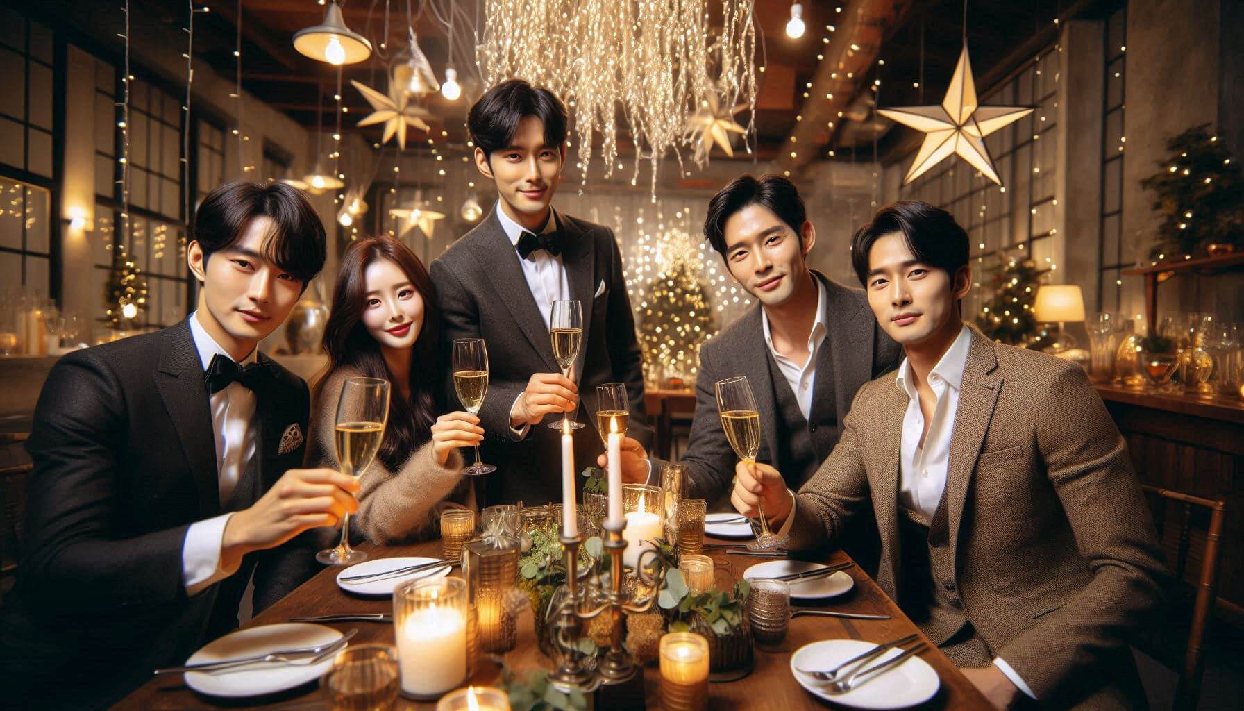 여러 사람이 모여 파티하는 이미지