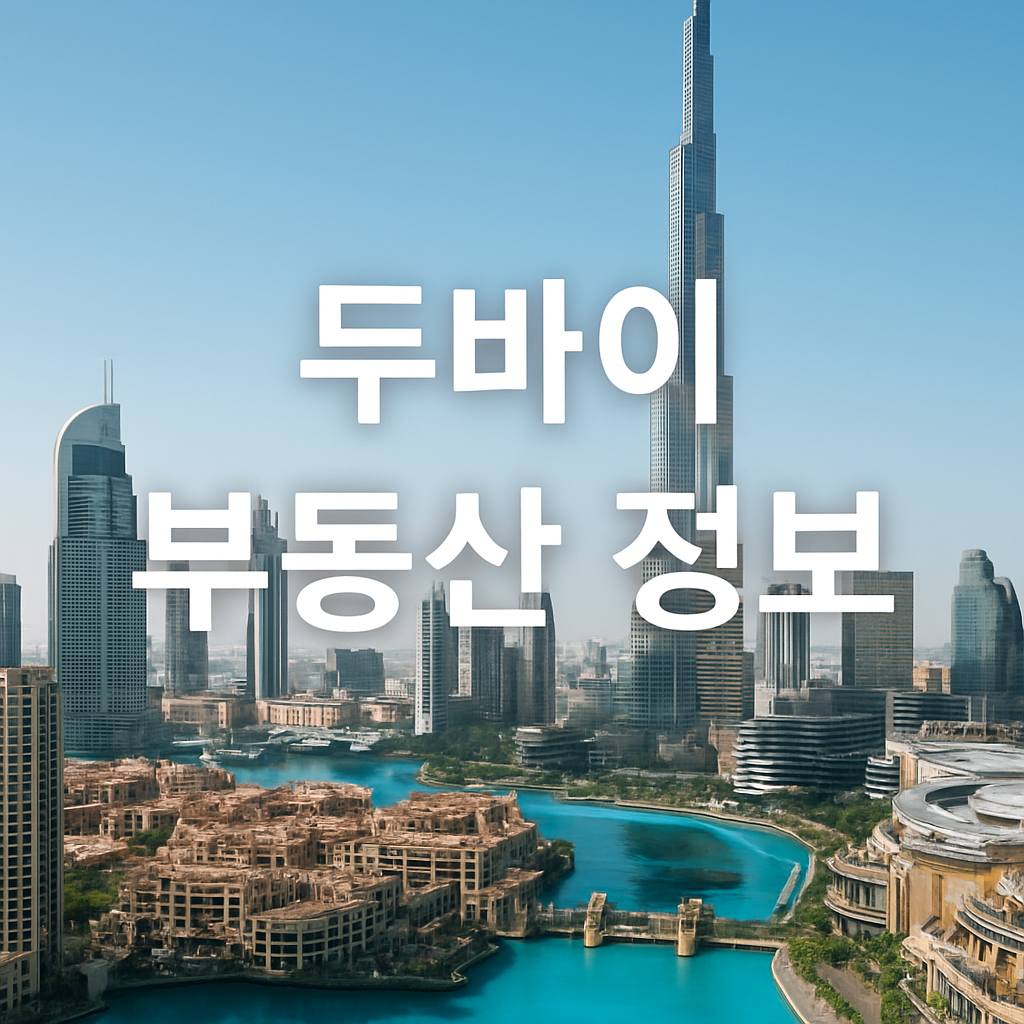 두바이 부동산 시장 개요, 투자 매력과 최신 트렌드