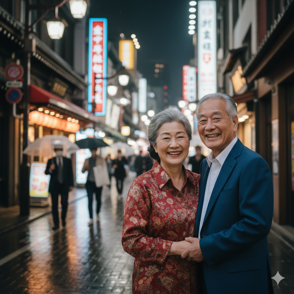 2026년부터 달라지는 기초연금 소식에 관심을 가지는 어르신들 모임 사진