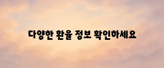 환율조회 사이트 바로가기