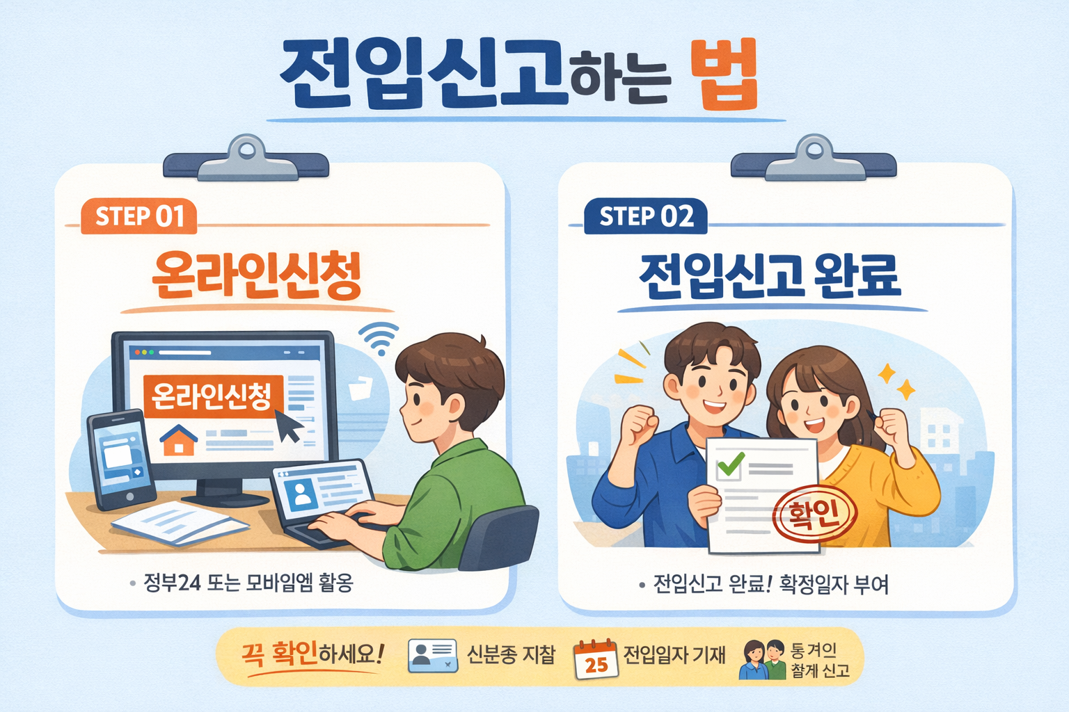 전입신고 하는법 총정리