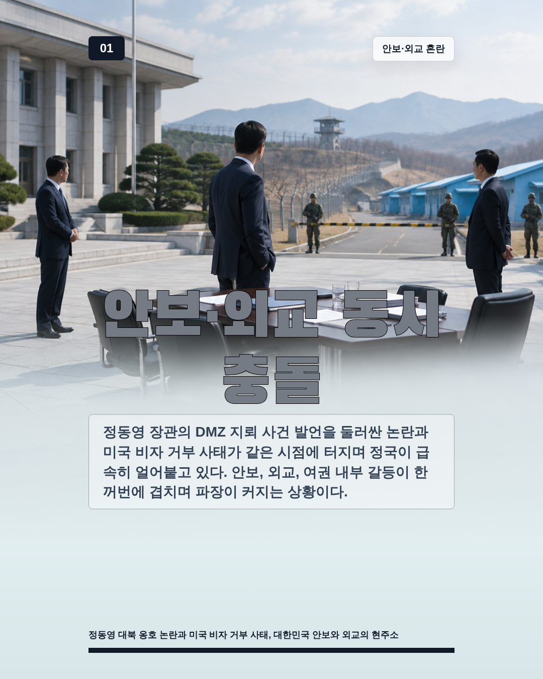 안보·외교 동시 충돌