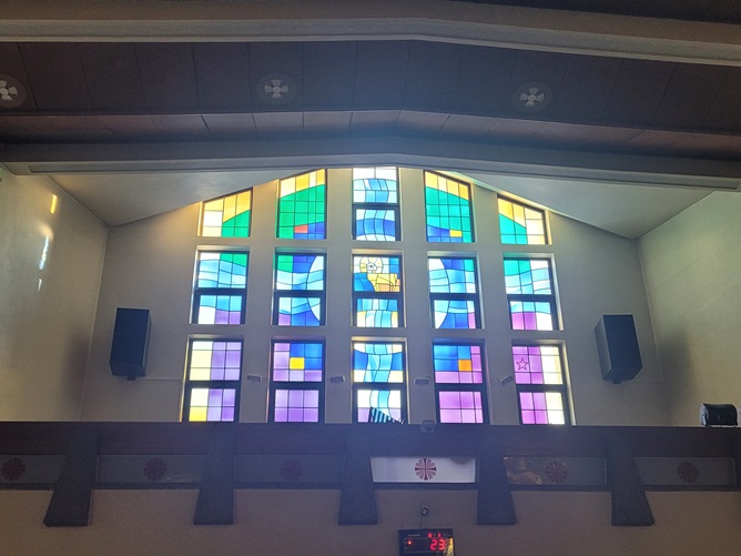 제천 의림동성당 스테인드글라스