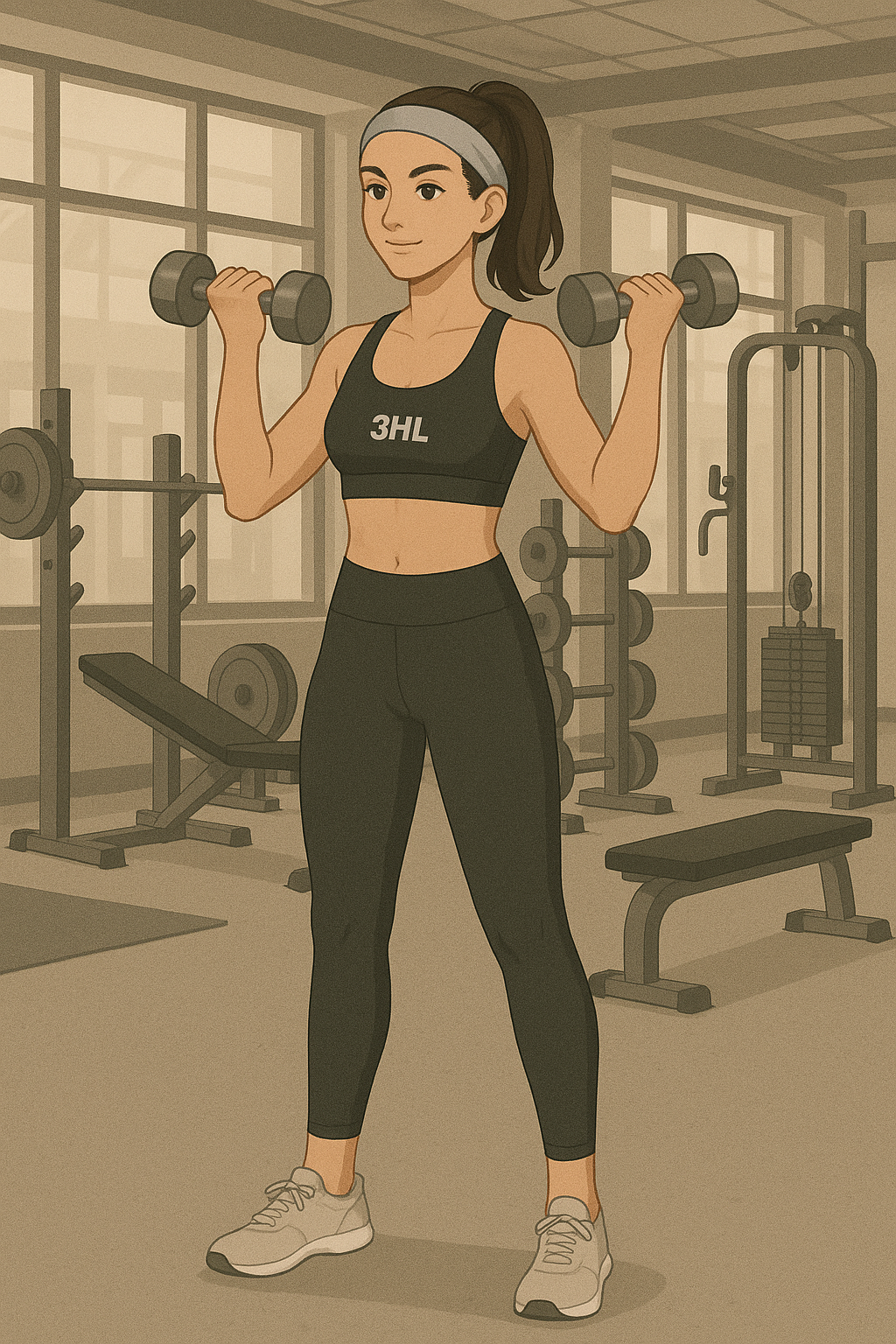 신부전 예방으로 운동하는 여성