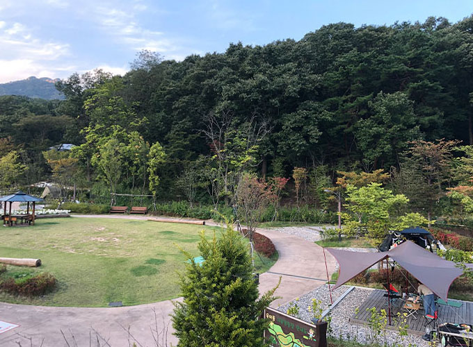 우이동캠핑장 테크