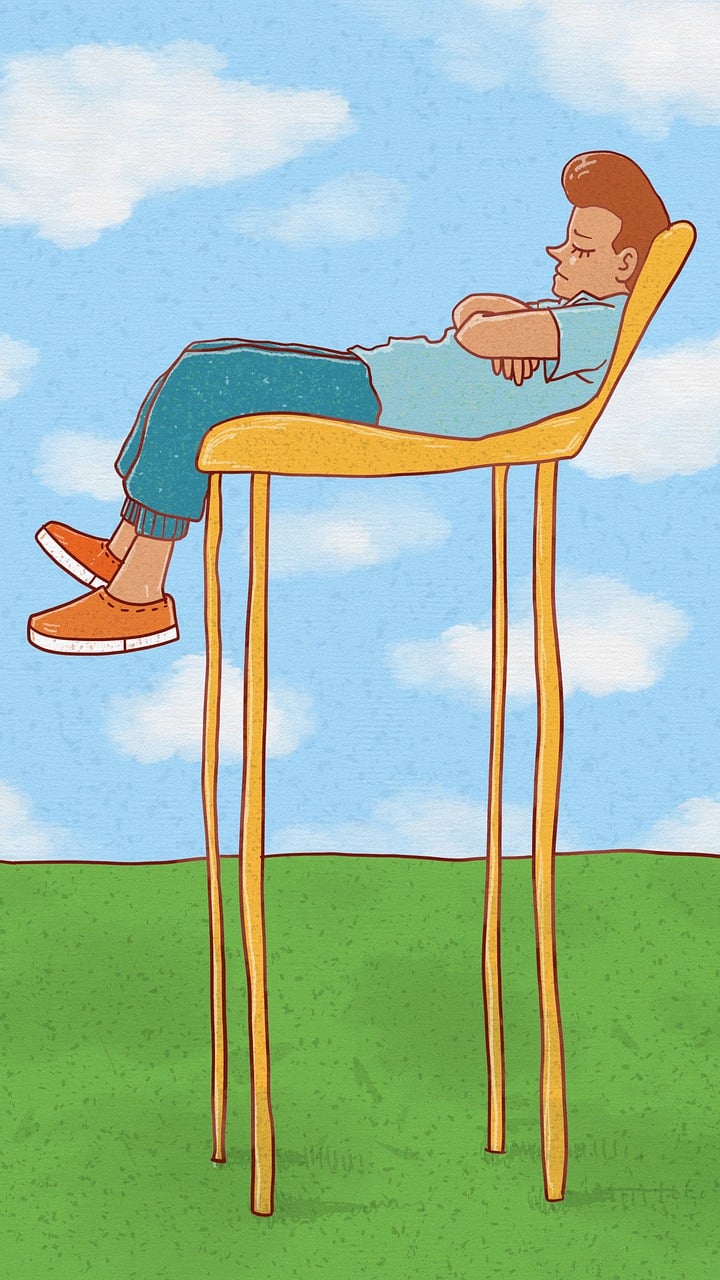 잠을 쉽게 들지 못하는 사람을 그린그림