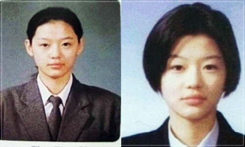 전지현 고등학교 사진