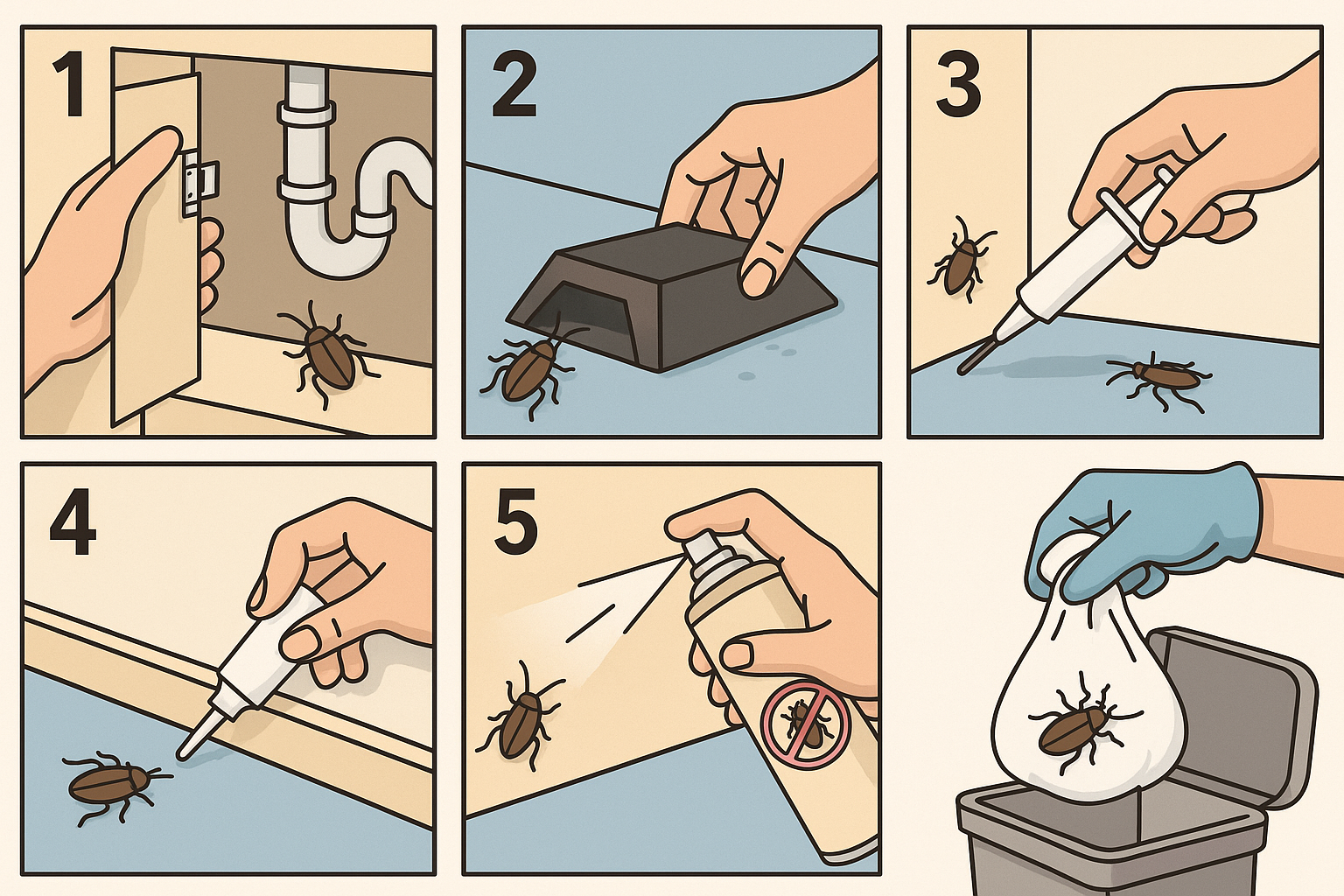 단계별 바퀴벌레 퇴치 방법