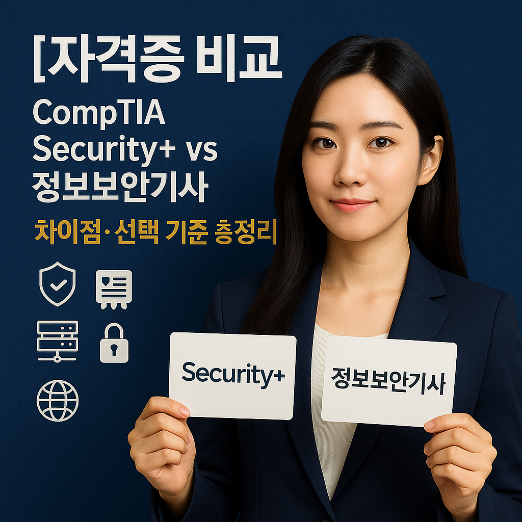 [자격증 비교] CompTIA Security+ vs 정보보안기사 ｜ 차이점&middot;선택 기준 총정리
