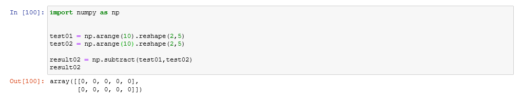 numpy 함수 구현 결과 사진