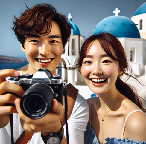 산토리니 커플여행 사진