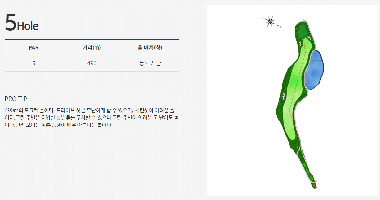 노벨 컨트리클럽 힐코스 5