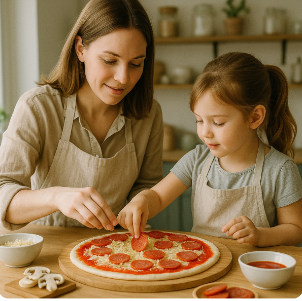 어린이날 피자 만들기