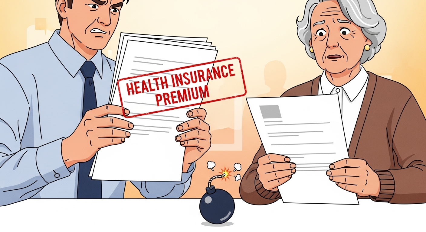 금융 소득 종합과세와 건강보험료 폭탄을 피하는 직장인과 은퇴자의 모습