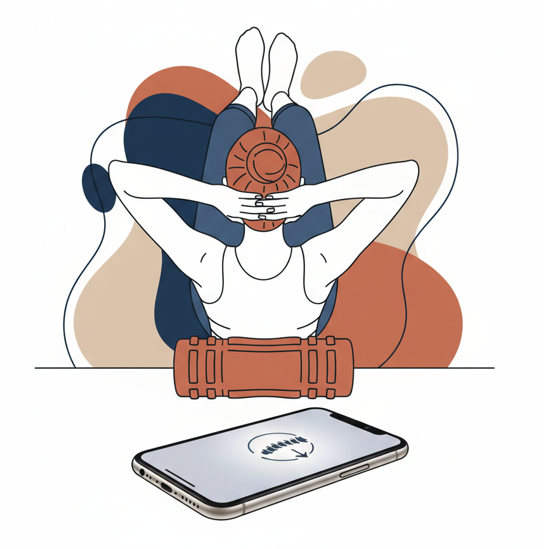 폼롤러 거북목 교정 5분 루틴